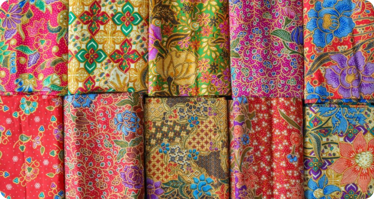 پارچه های باتیک مالزی