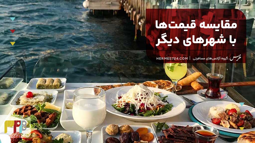 مقایسه قیمتها با شهرهای دیگر